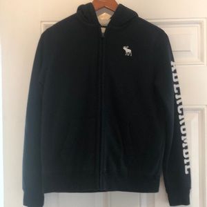 Abercrombie kids Sherpa hoodie-blue